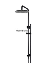 Meir ROUND Combination Shower Rail, 300mm Rose, Single Function Hand Shower In Matte Black - Tiger Bronze - Champagne - Brushed Nickel